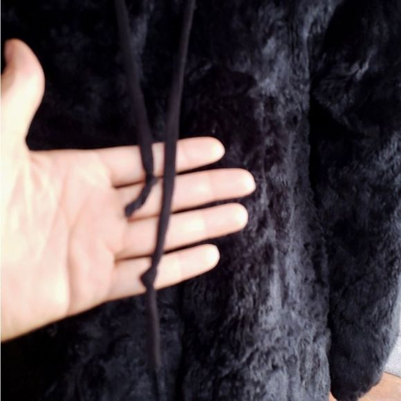 Anthropologie Elevenses Faux Fur Oversized Swing Coat(Size 6) - Picture 7 of 7